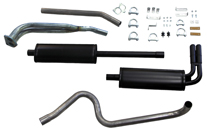 Avgassystem 544 B18 2" dubbla rör fram