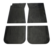 Matta Tillbehör Mustang 65-73 svart gummi